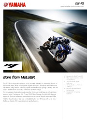2010 Yamaha YZF1000R1 Factsheet Catalog page 1